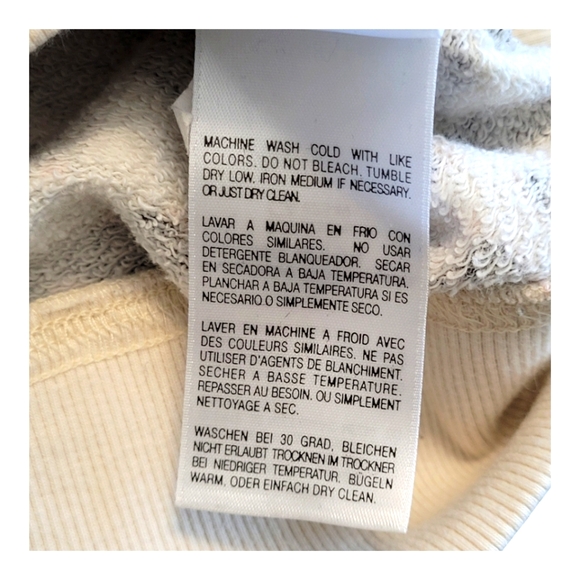 Mother The Square Leopard Print Sweatshirt Multicolored Cotton Crewneck Size S - Picture 12 of 17